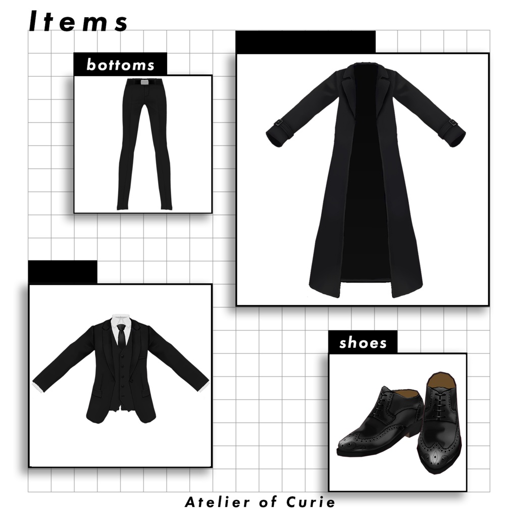 【#VRoid】クリエノアトリエ スーツコレクション