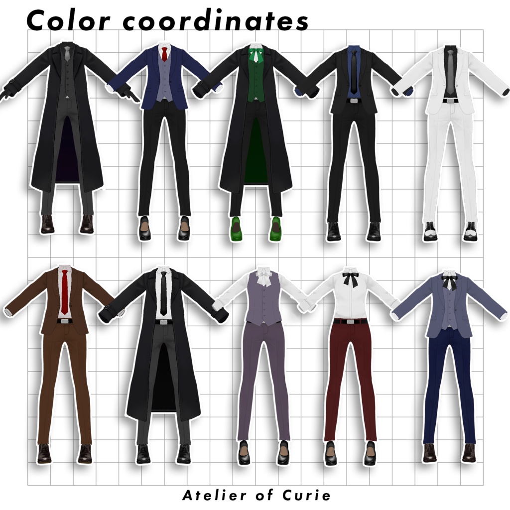 【#VRoid】クリエノアトリエ スーツコレクション