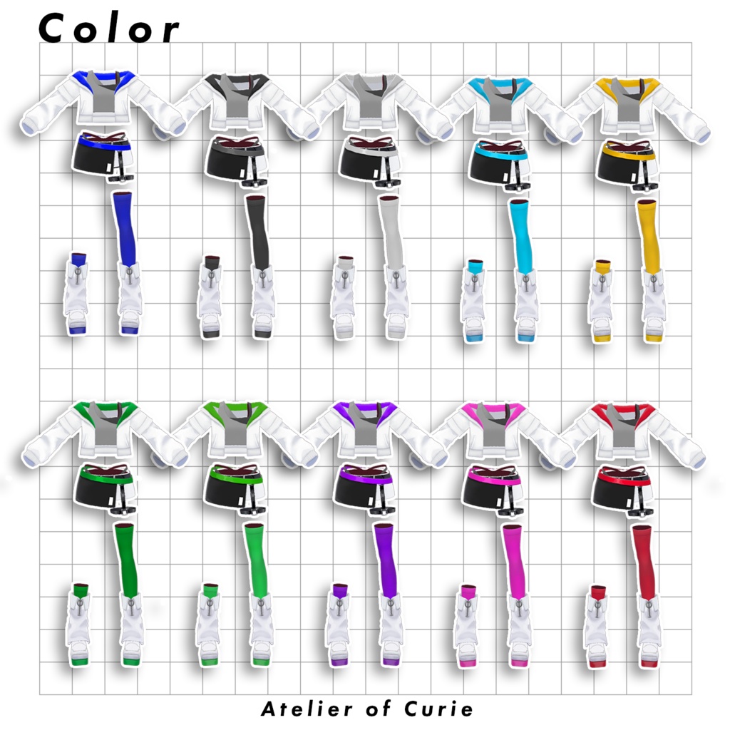 【VRoid】クロノストリートサイバーセット