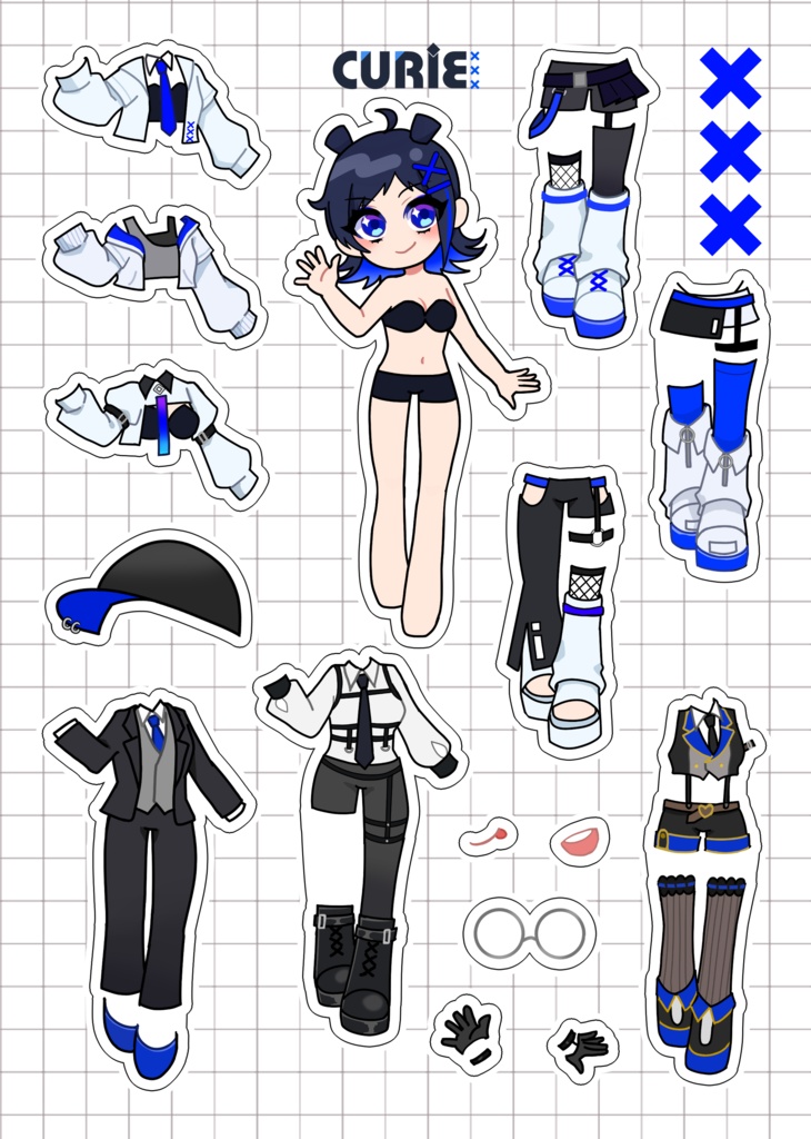 【#C106】クリエノアトリエ着せ替えシール
