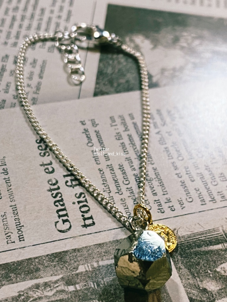 【sold out】愚者の黄金ネックレス㉘*天然石*パイライト