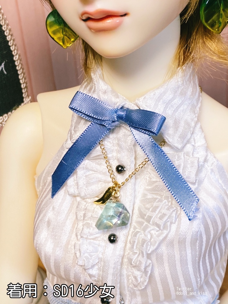 【sold out】蛍石ネックレス⑥*天然石*フローライト