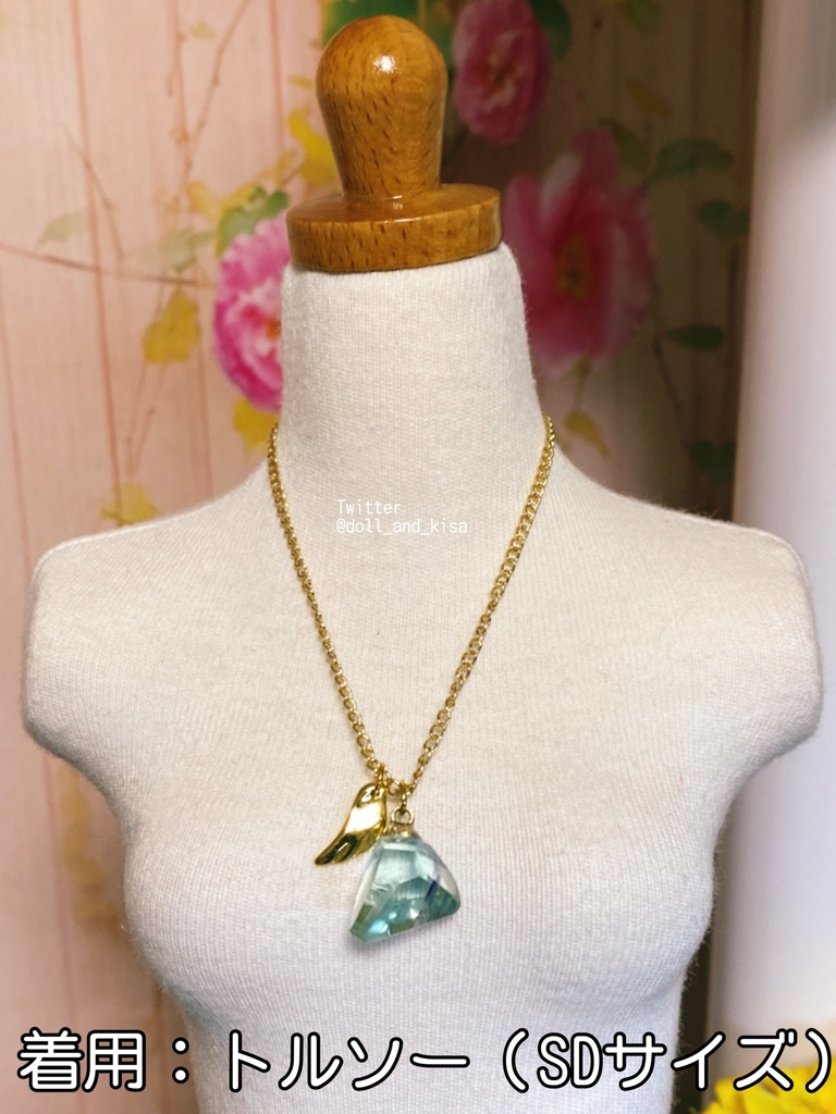 【sold out】蛍石ネックレス⑥*天然石*フローライト