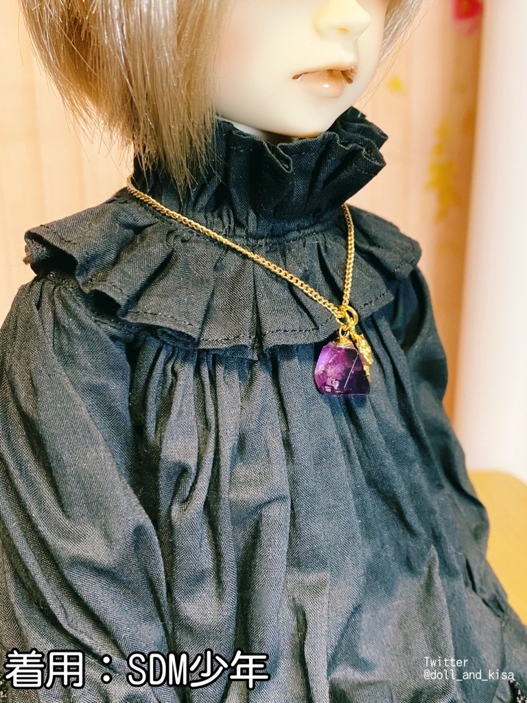 【sold out】蛍石ネックレス㉗*天然石*フローライト