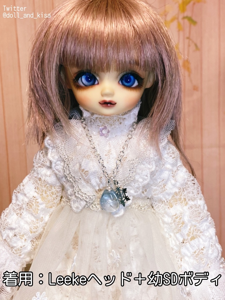 【sold out】空のかけらネックレス㉟*天然石*セレスタイト*天青石