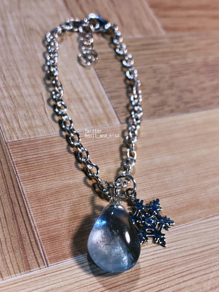 【sold out】空のかけらネックレス㉟*天然石*セレスタイト*天青石