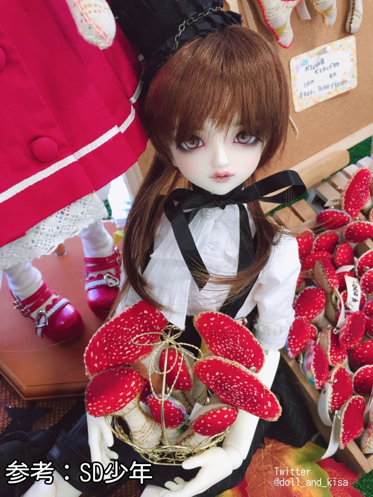 【sold out】ベニテングタケドールクッション(57)*お試しセット