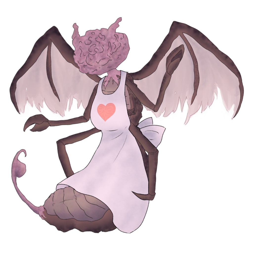 【クトゥルフ神話生物】ミ=ゴ(バイオ装甲と裸エプロンの差分付き)