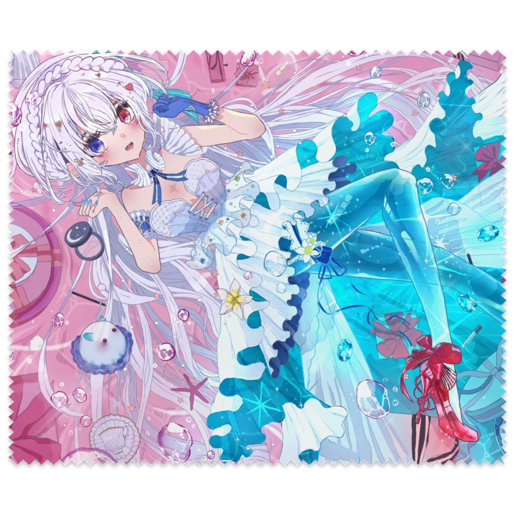 【月波ナト公式】メガネ拭き【一周年記念&誕生日グッズ】