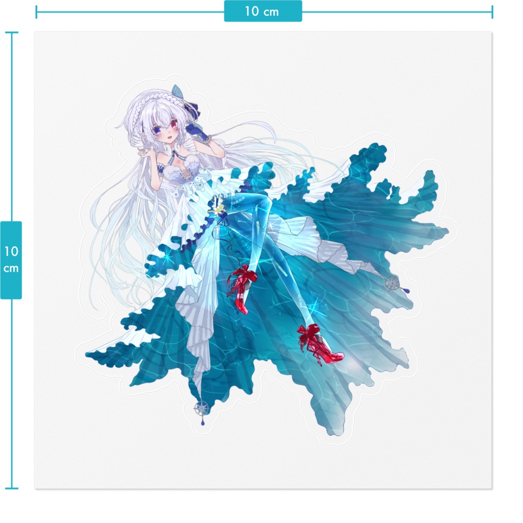 【月波ナト公式】特別衣装ステッカー2021【一周年記念&誕生日グッズ】