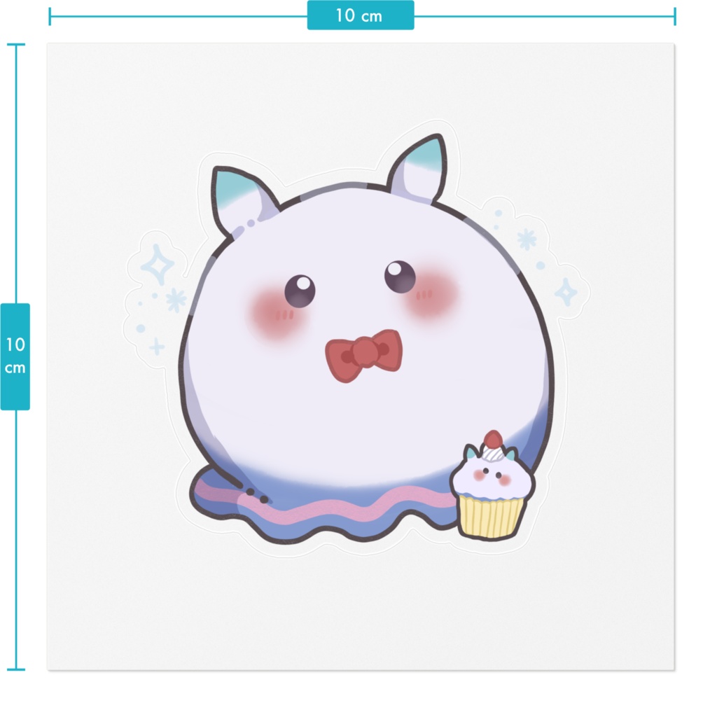 【月波ナト公式】ウミウシステッカー【一周年記念&誕生日グッズ】