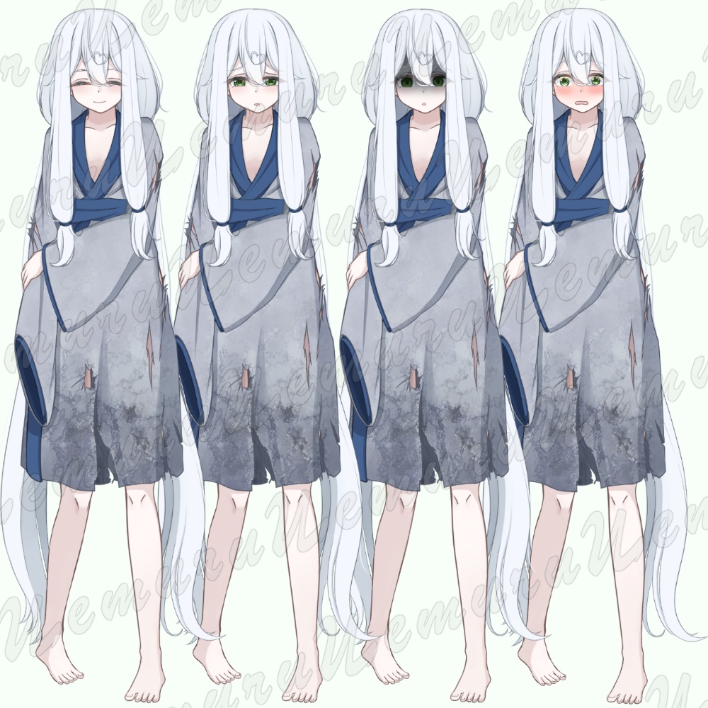 【無償版/有償版】わけあり少女 APNG素材