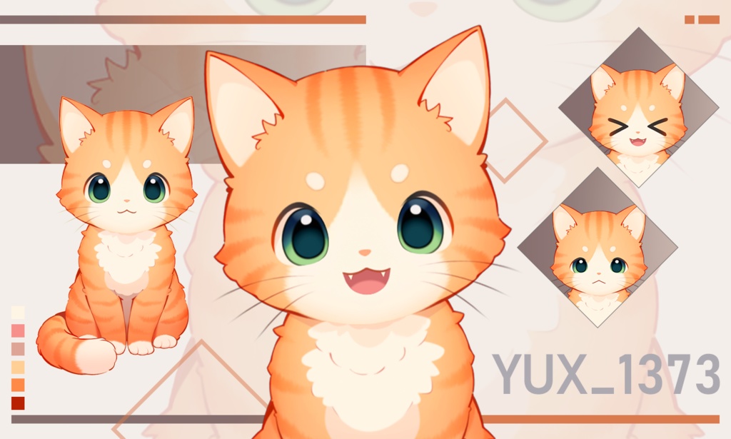 【Live2Dモデル】カスタムできる猫【VTS対応】