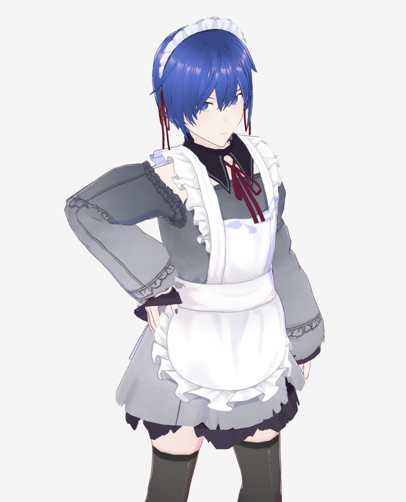 【VRoid】 Nightcord KAITO Maid Version