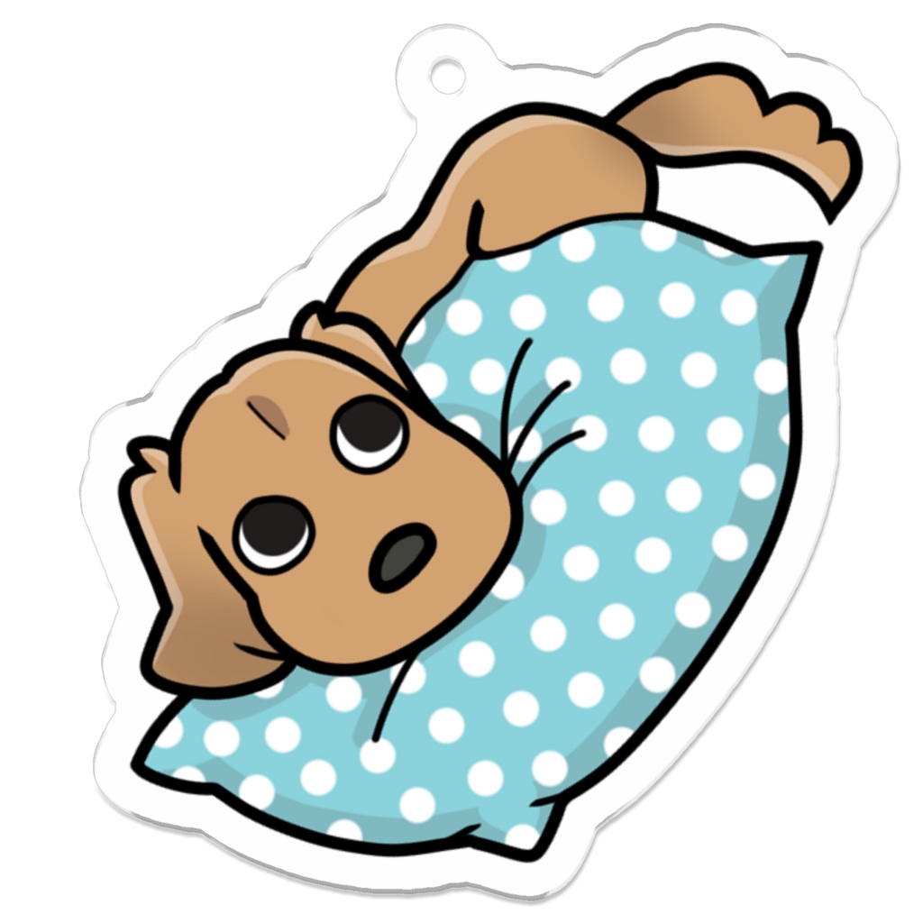 ダックス大好き!アクリルキーホルダー◆クリーム◆06