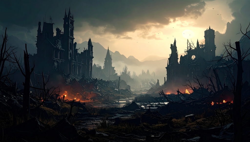 TRPG・創作・配信向け|100枚無料|DL200記念 ダークファンタジー背景素材セット