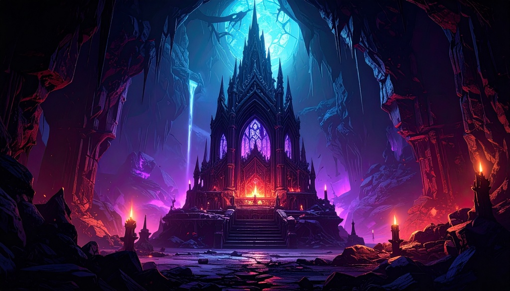 TRPG・創作・配信向け|100枚無料|DL200記念 ダークファンタジー背景素材セット