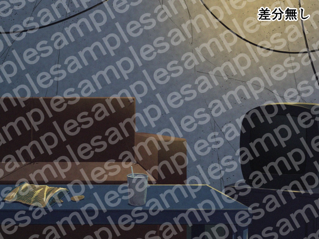 背景イラスト画像【お部屋・私室・室内】