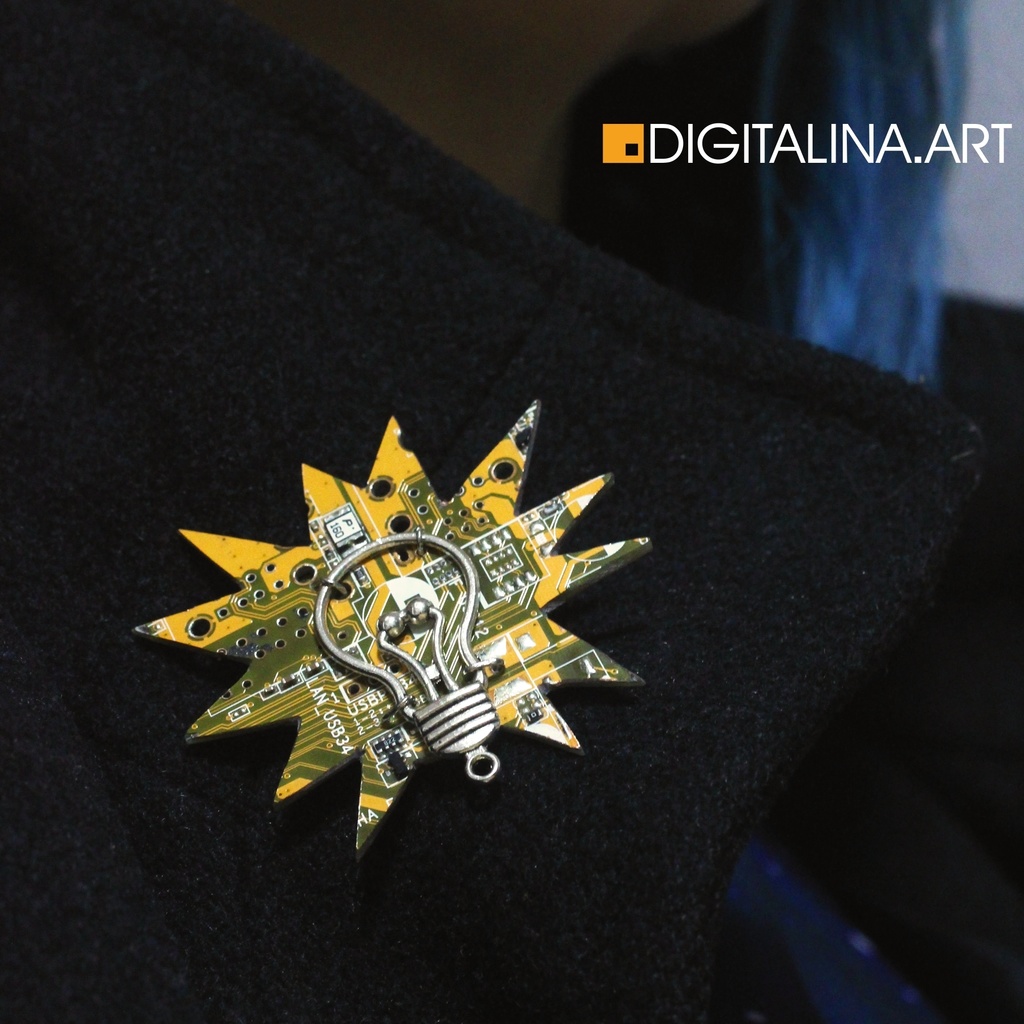 「アイデア」サイバーブローチ