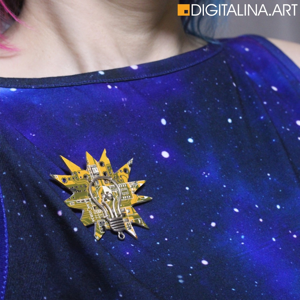 「アイデア」サイバーブローチ