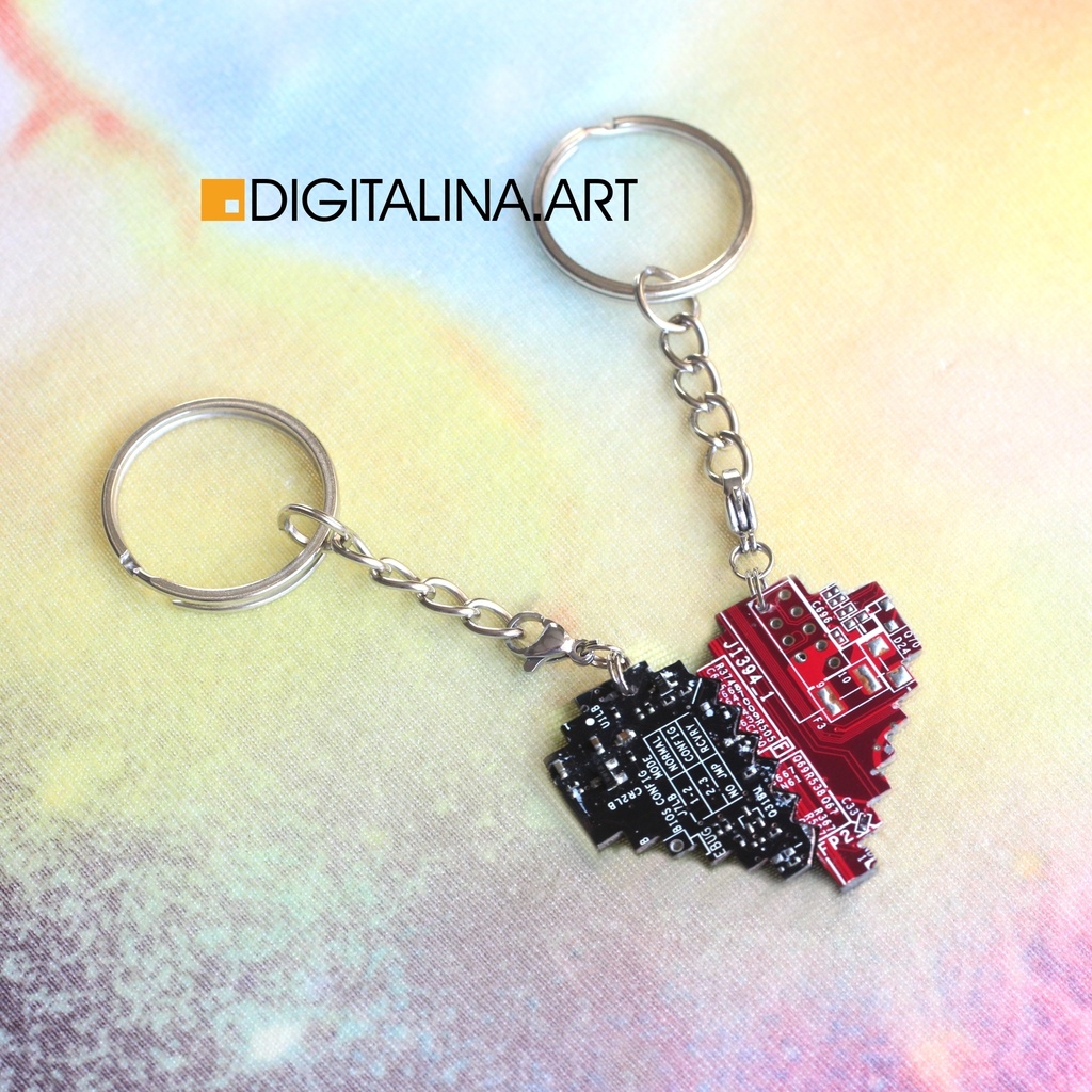 「心の二進コード」2つのペンダント