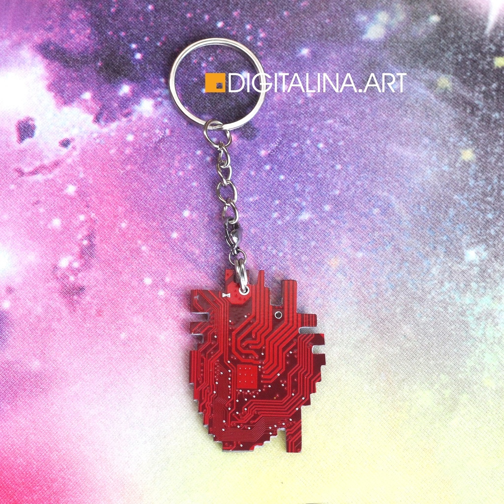 「Anatomic Pixel Heart」ペンダント