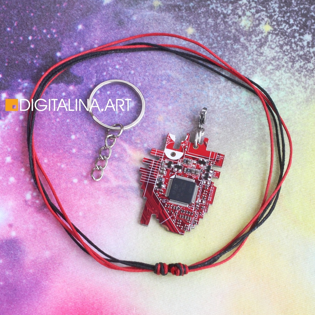 「Anatomic Pixel Heart」ペンダント