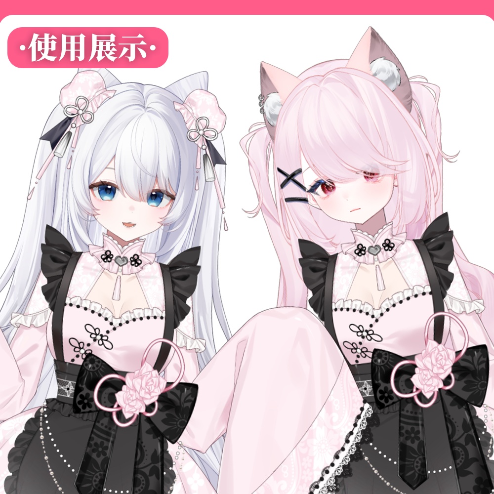 Live2Dモデル_汎用モデル_地雷系中華娘