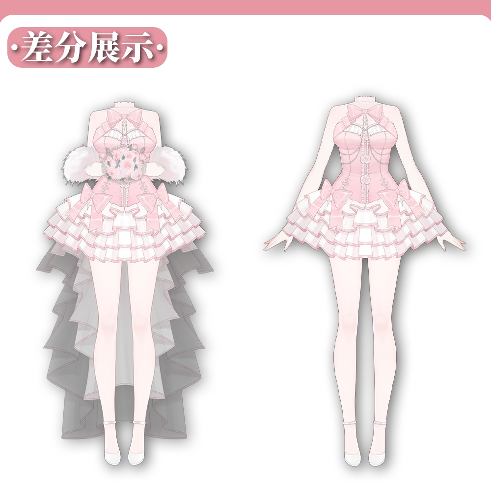 Live2D Assets/VTuber向け/着替え衣装_Wedding dress - SuperMioChan