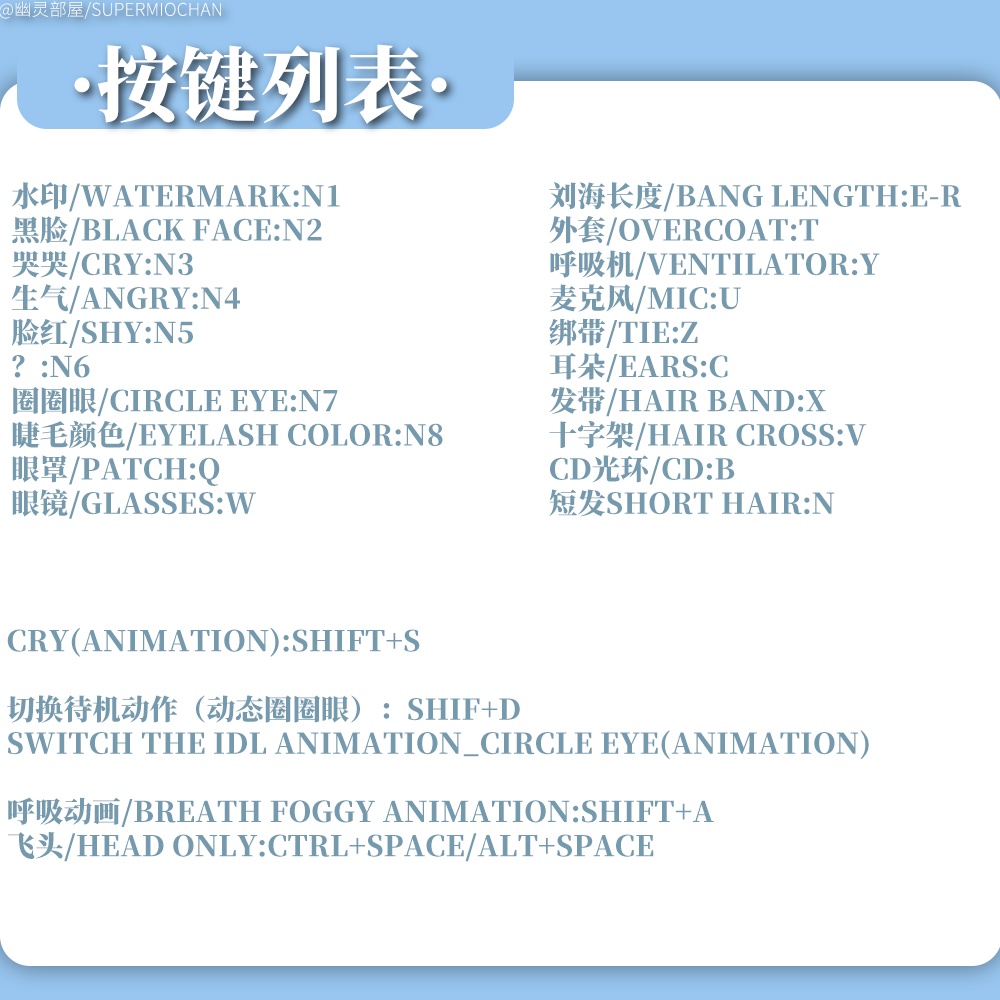 Live2D model_汎用モデル_VTS専用_水色puppy