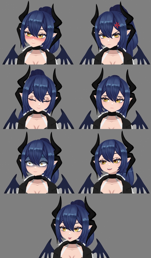 「Dragon - ドラゴン」オリジナル3Dモデル VRM+FBX