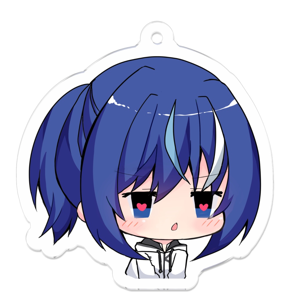 SDアクリルキーホルダー（ハート目）