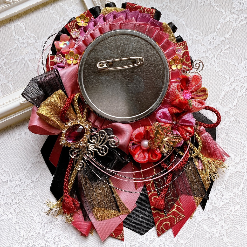 ロゼット 和風 pink