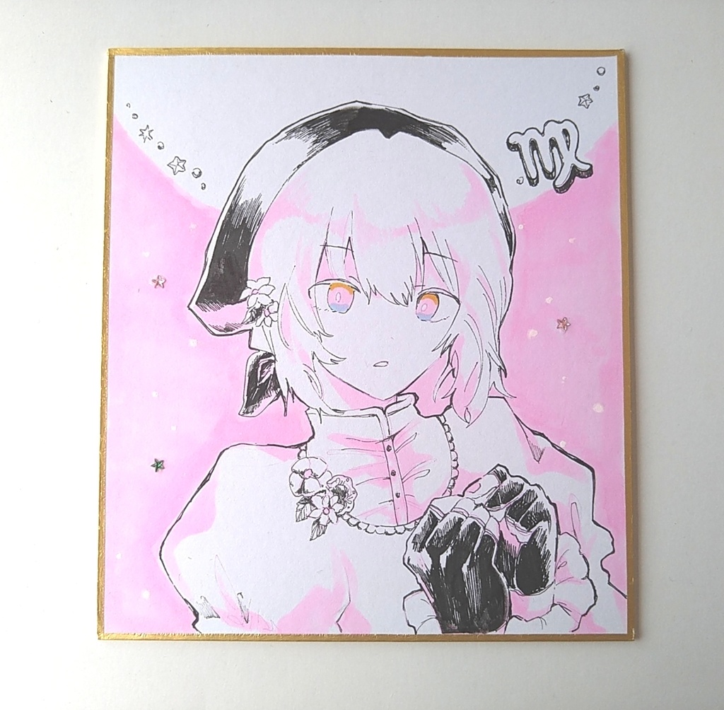 【原画】12星座イラスト色紙