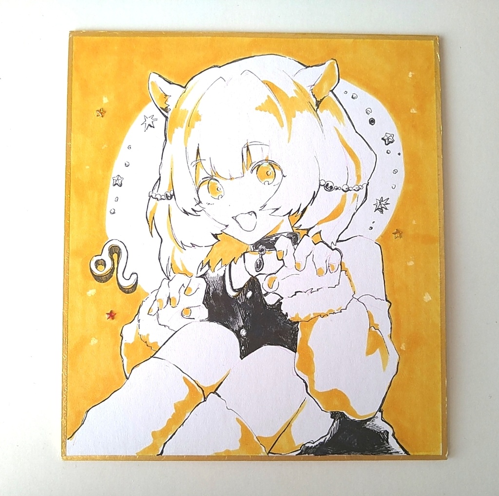 【原画】12星座イラスト色紙