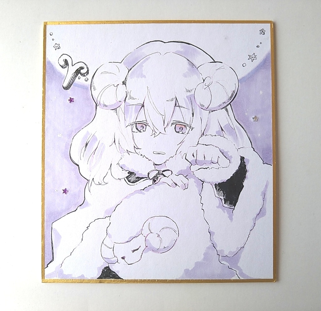 【原画】12星座イラスト色紙