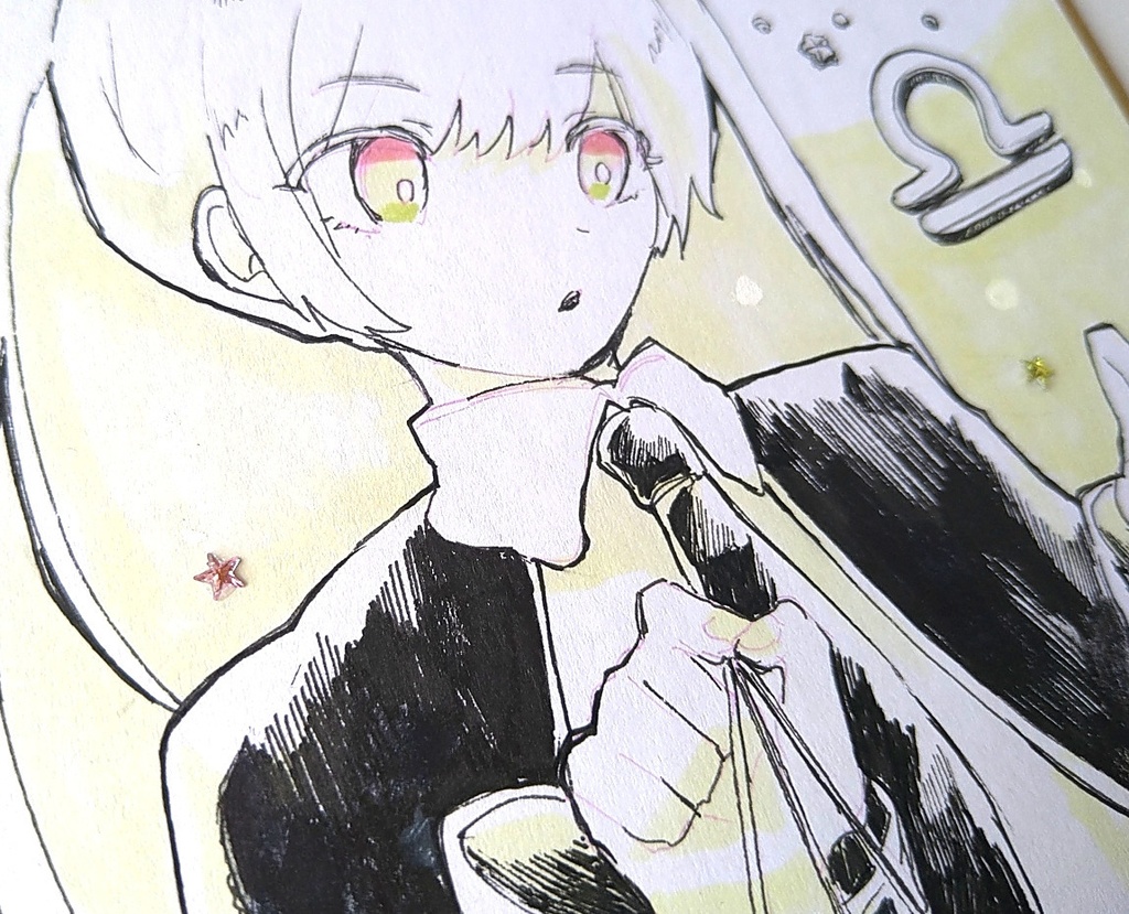 【原画】12星座イラスト色紙