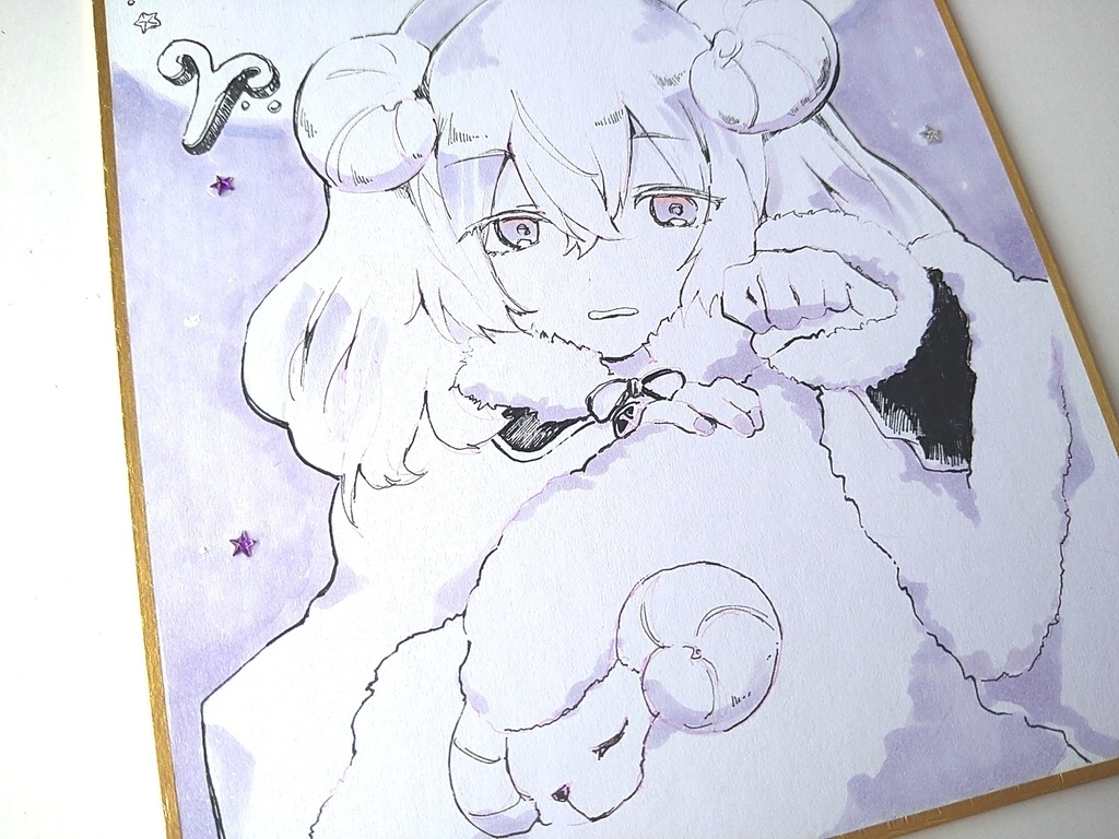 【原画】12星座イラスト色紙