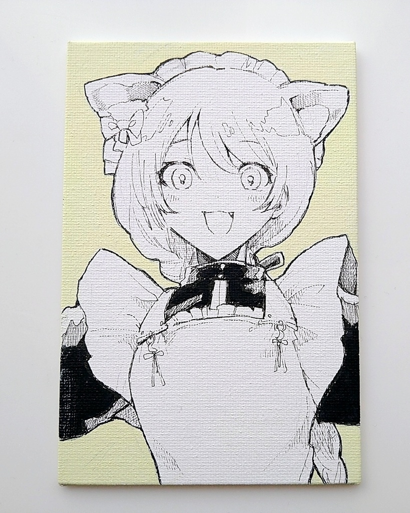 【創作】キャンバス原画 三姉妹