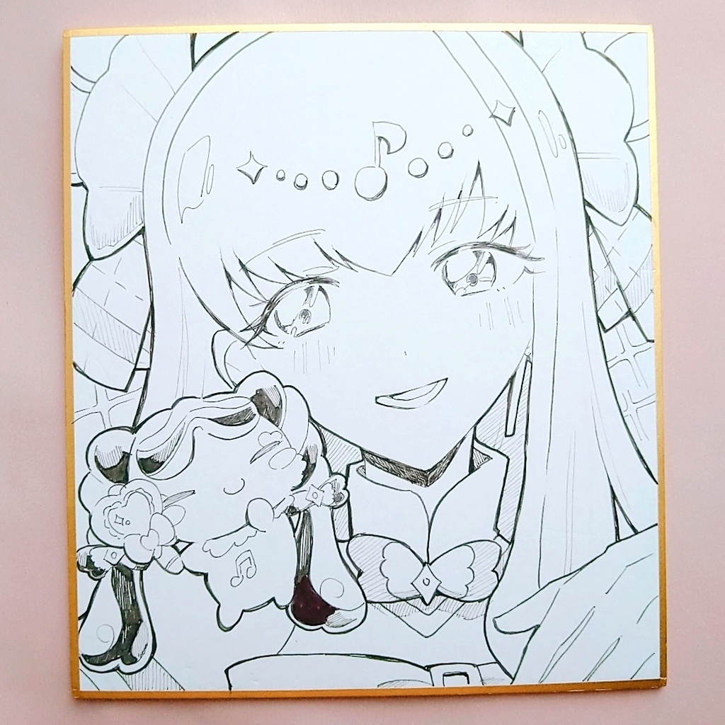 【手描き色紙】キミとアイドルプリキュア