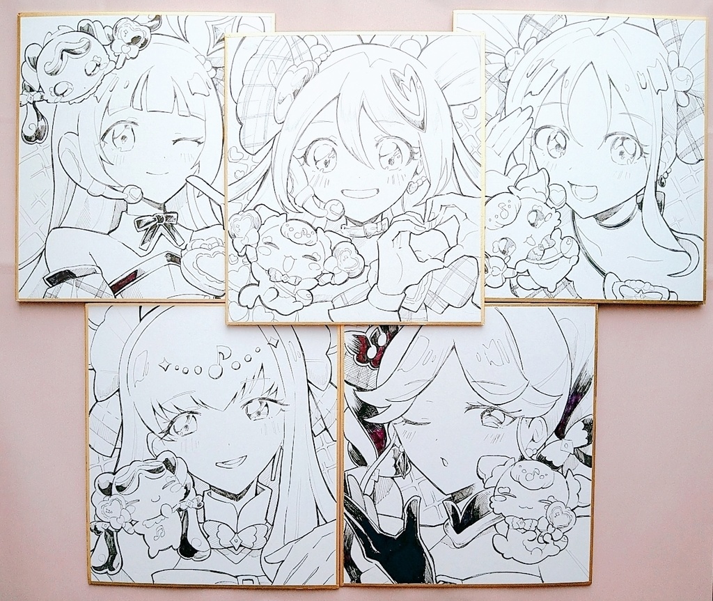 【手描き色紙】キミとアイドルプリキュア