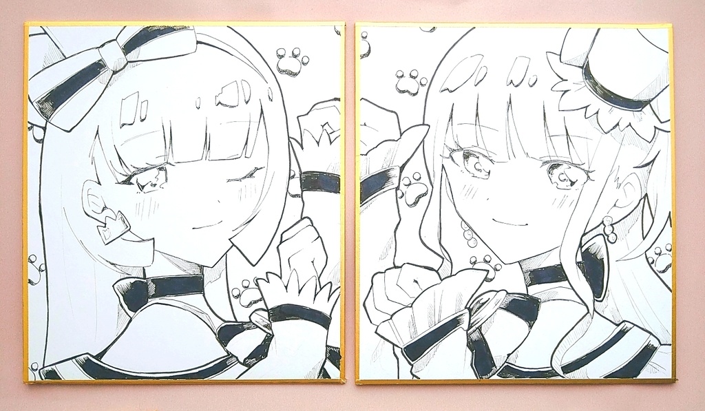 【手描き色紙】わんだふるぷりきゅあ