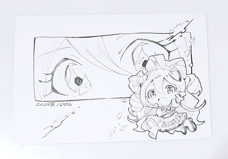 キミとアイドルプリキュア 手描きポストカード