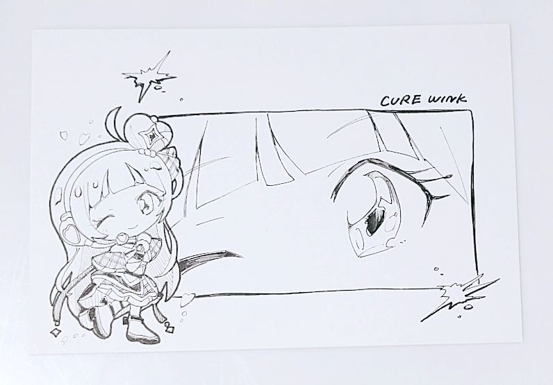 キミとアイドルプリキュア 手描きポストカード