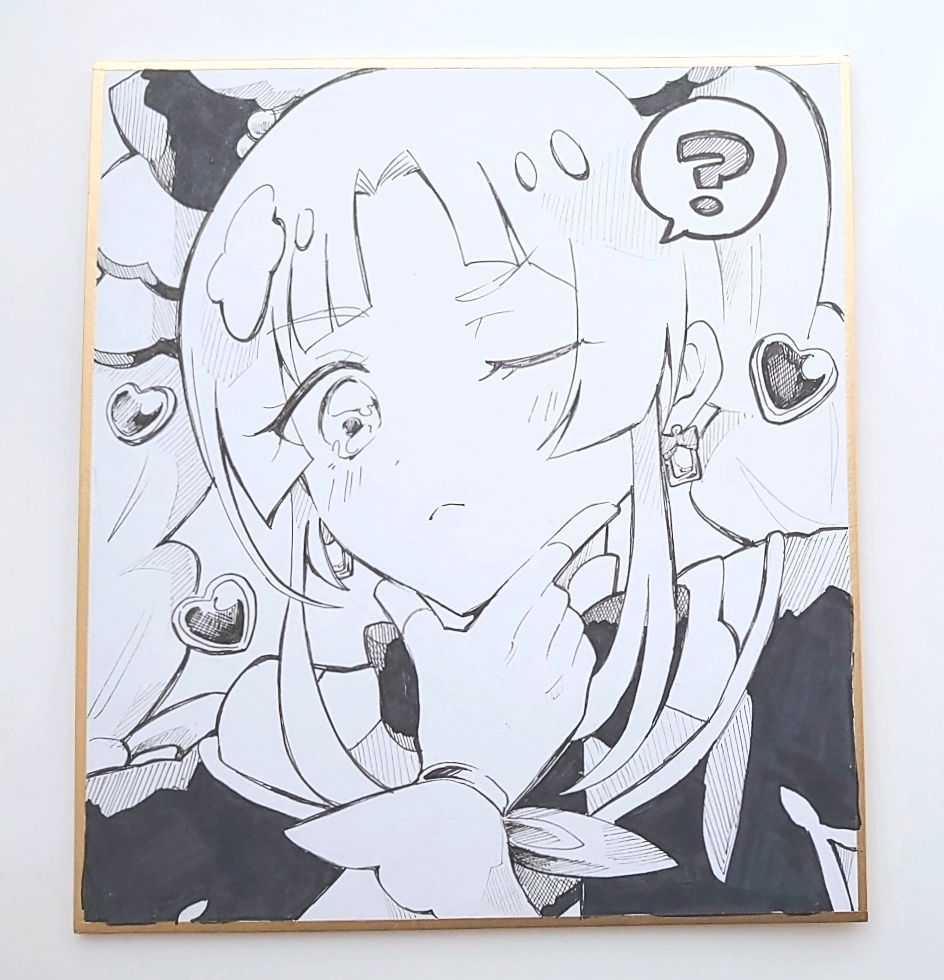 【手描き色紙】名探偵プリキュア