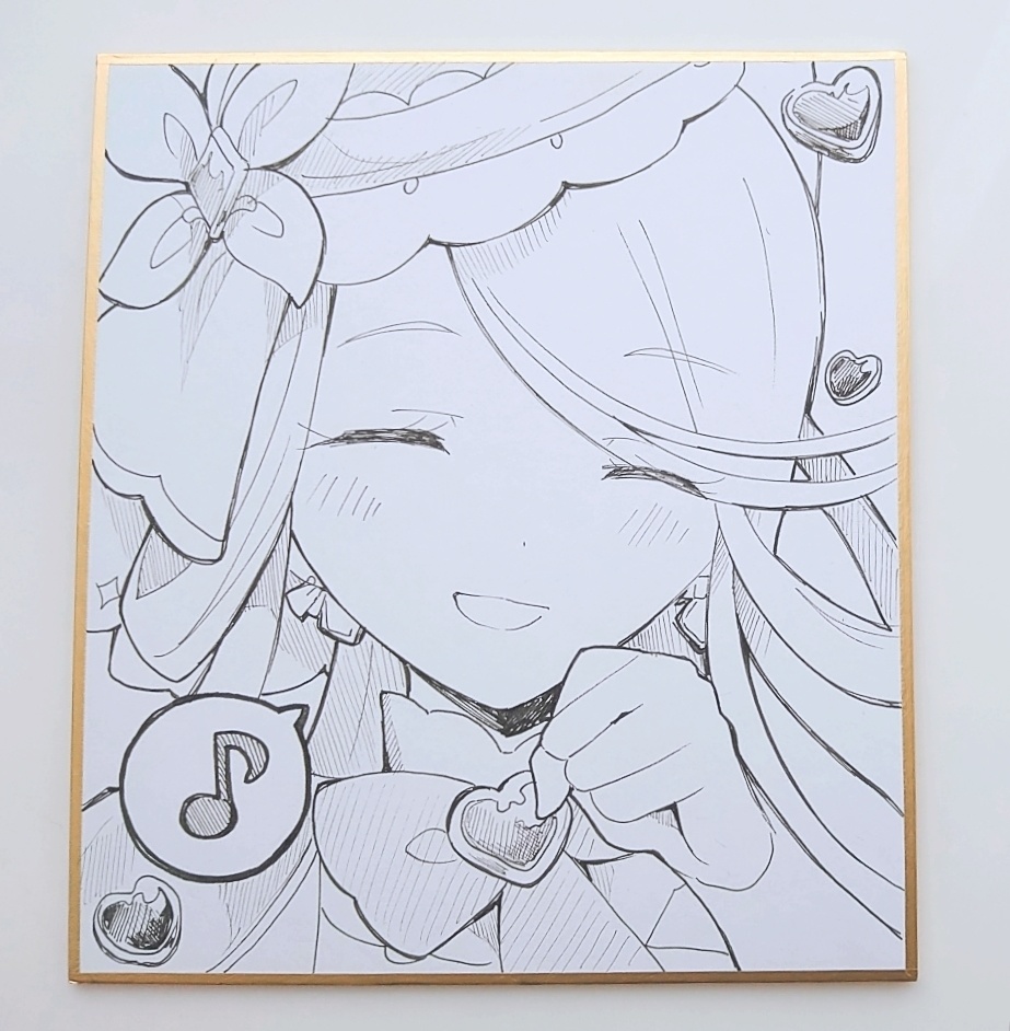 【手描き色紙】名探偵プリキュア