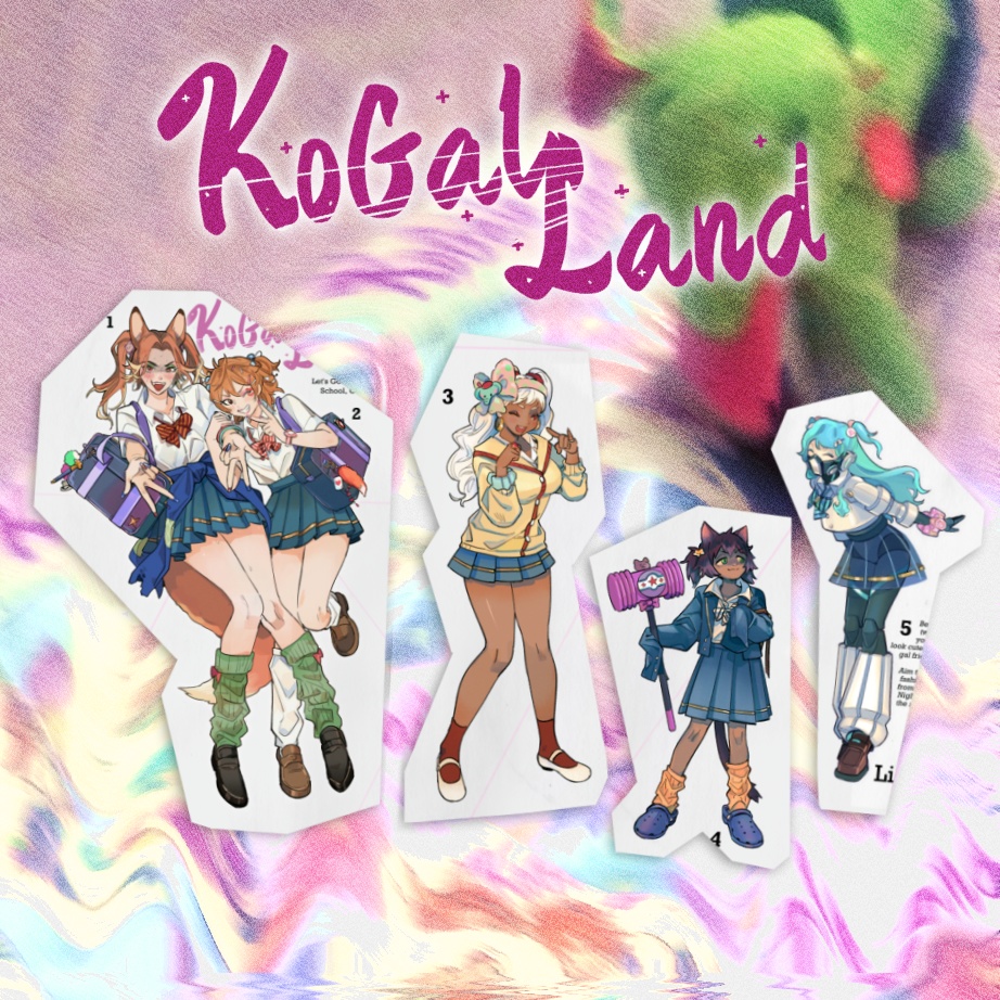 「Kogal Land」ステッカーセット