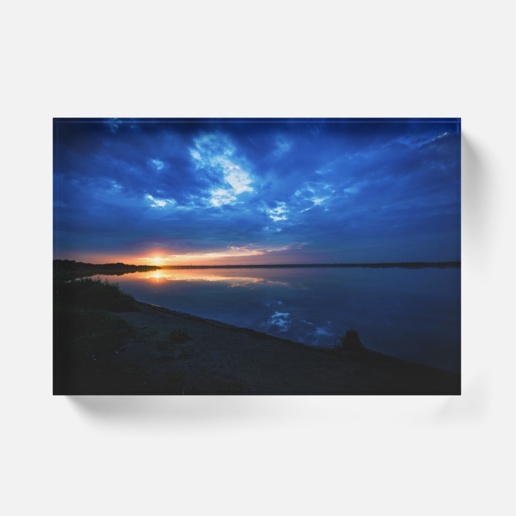 ウトナイ湖の朝日