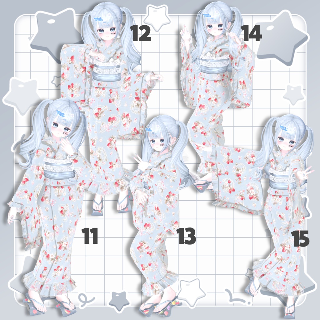 〖Free版あり〗Summer Kimono Pose