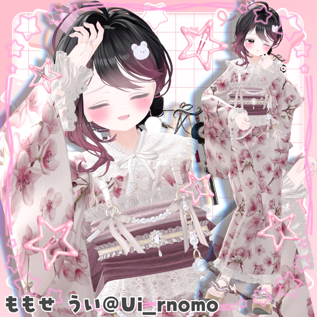 〖Free版あり〗Summer Kimono Pose